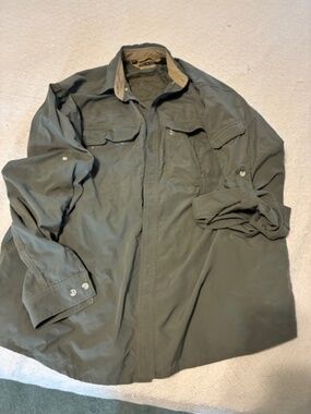 REI Coop men's size large shaded olive long sleeve shirt size L